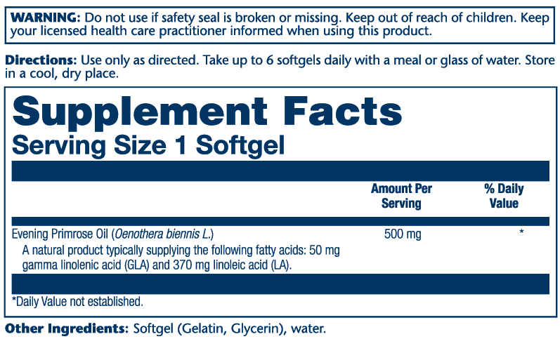 Evening Primrose 500mg