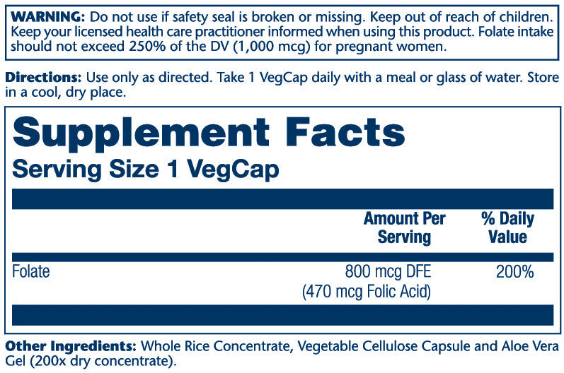 Folic Acid (Vitamin B-9)