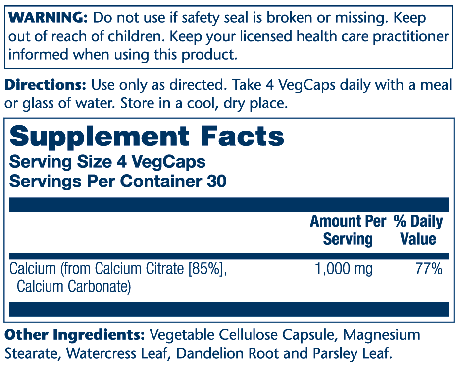 Calcium Citrate 1000mg