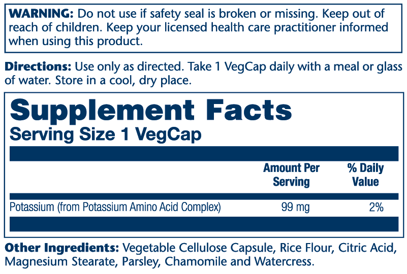 Potassium 99mg