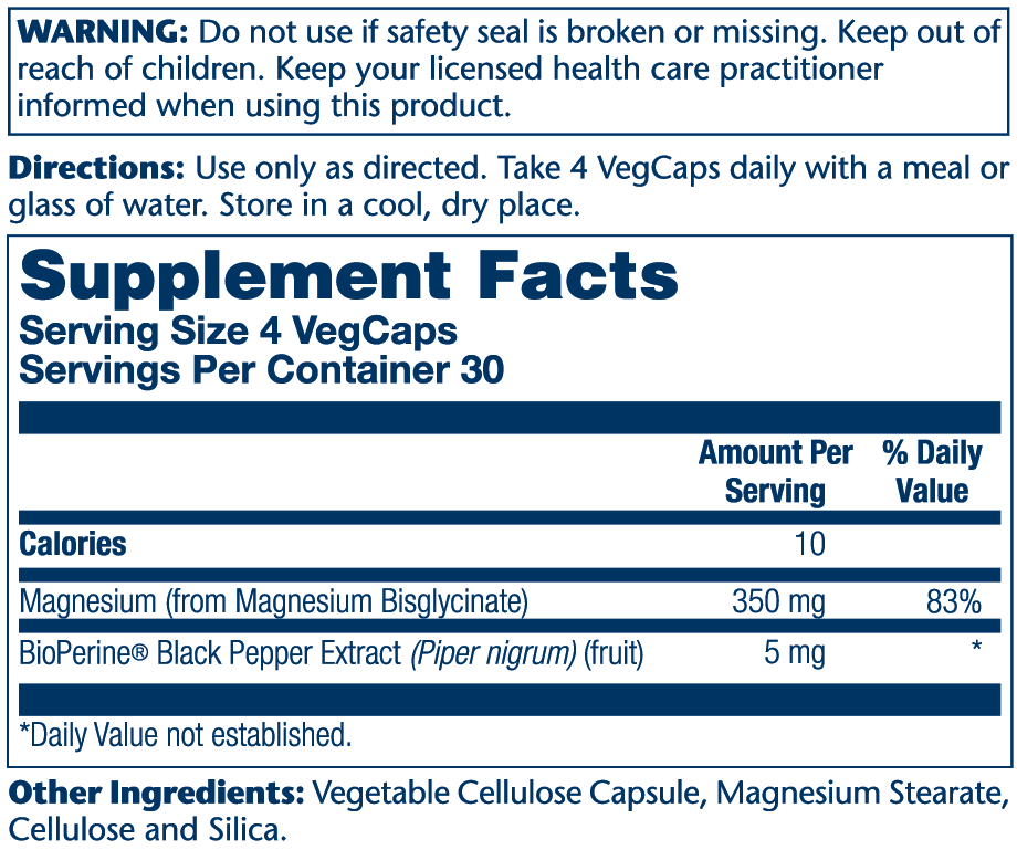 Magnesium Glycinate 350mg